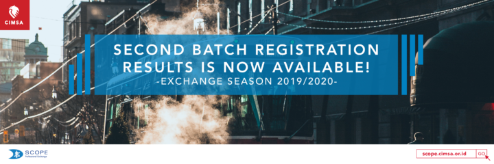 Second Batch Registration Results! Exchange Season 2019/2020
